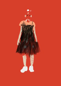 Lady in red