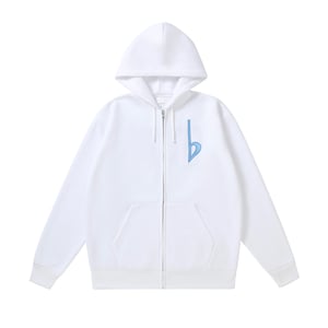 Arc Logo Zip-Up Hoodie (White)