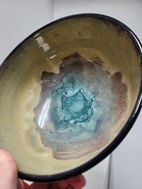 Image 4 of Large noodle bowl - Trad flowers & skulls