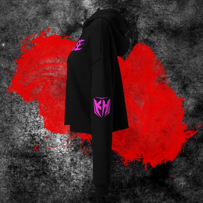 KILLHOUSE - Hot Pink Crop Hoodie