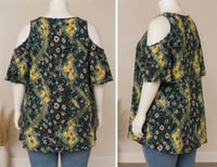 Image 10 of (Gently Used) 2X new directions open shoulder multi top #1139*8