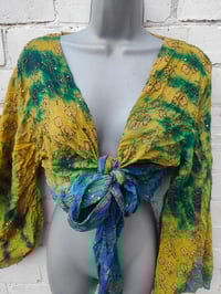 Image 18 of Wanderlust Stevie top Turquoise and yellow gold throughout