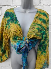 Image 10 of Wanderlust Stevie top Turquoise and yellow gold throughout