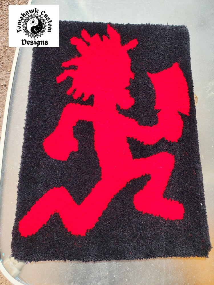 Image of Red And Black Hatchetman rug