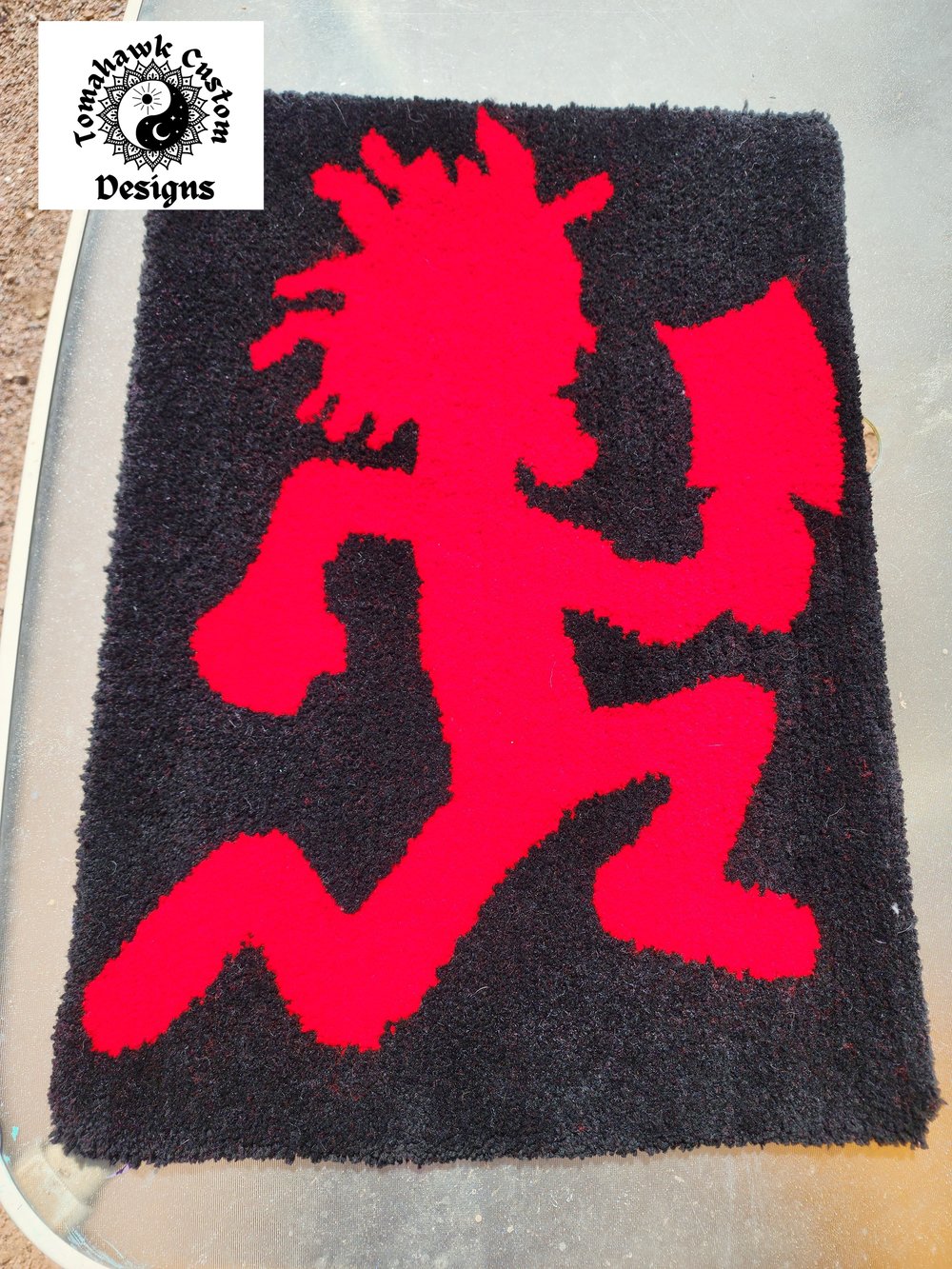 Image of Red And Black Hatchetman rug