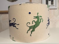 Image 2 of Playing Whippets Lampshade 30cm