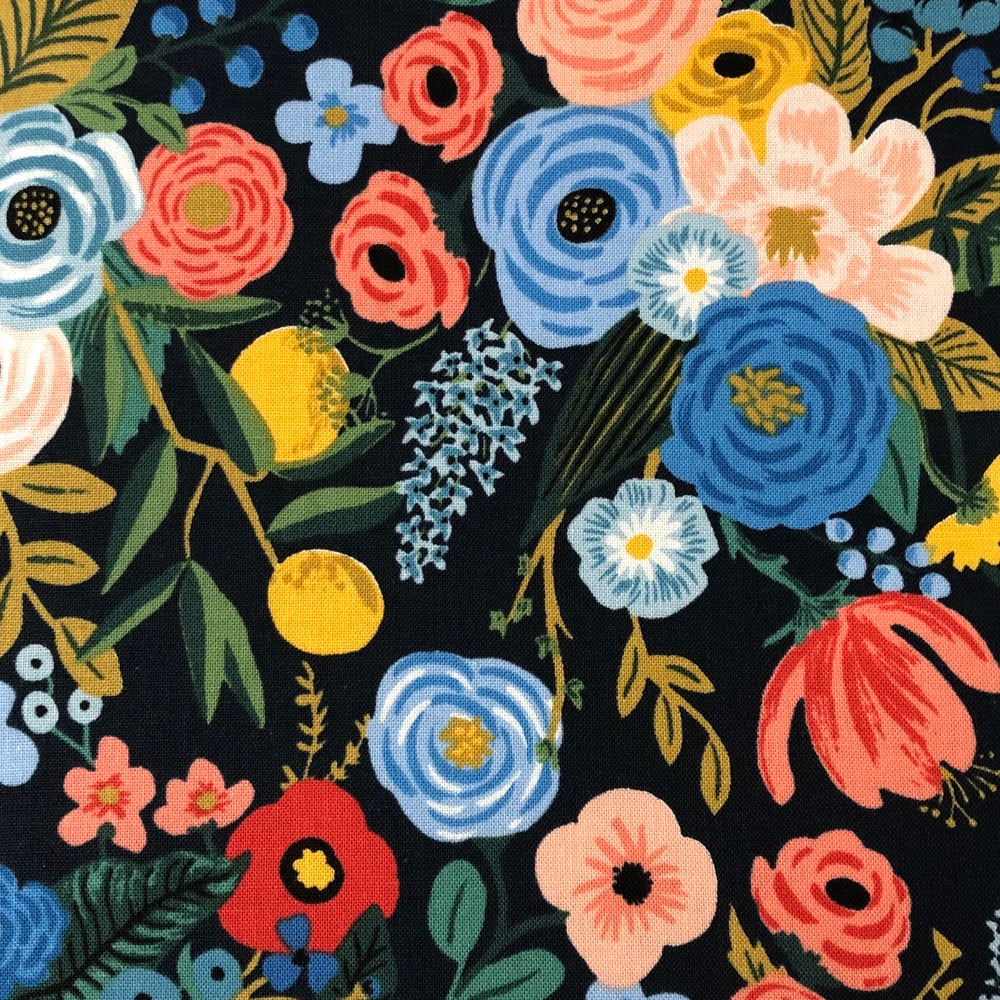 Image of Women's Skirt - Rifle Paper Co. - Navy & Multi Floral