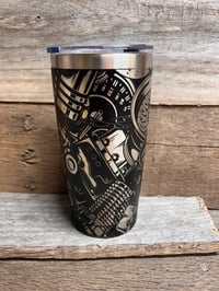 Image 3 of Gearhead seamless design 20oz tumbler