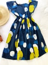 Ready Made Blue/Lime Asbstract T Dress with Free Postage 