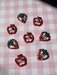Image 2 of Strawberry + Apple hair clips 🍓