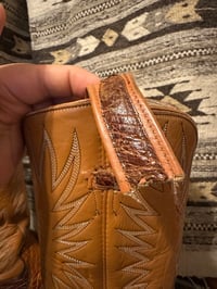Image 19 of Vintage Pre-Ban Dan Post Sea Turtle Cowboy Boots – Size 9B