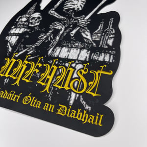 Image of Urfaust - Tr​ú​bad​ó​irí Ólta an Diabhail Embroidery On Carved Faux Leather Back Patch