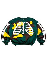 Image 1 of Reworked Toxic Ribcage 3D Puff Sweatshirt Size XL