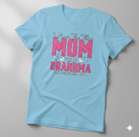 Image 6 of Two titles MOM AND GRANDMA T-SHIRT 