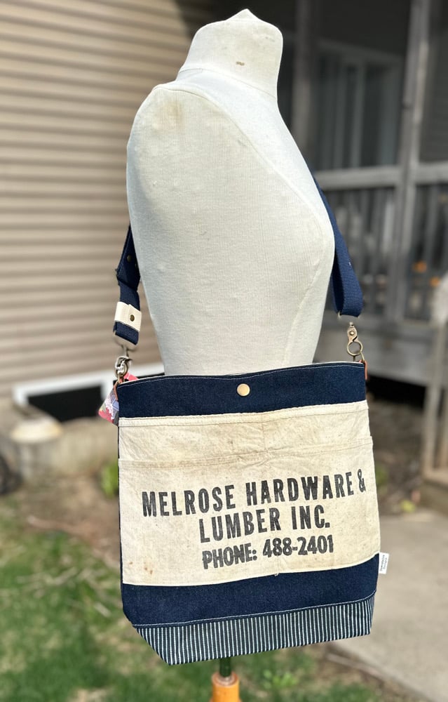 Image of Vintage Hardware Store Nail Apron Bag Crossbody