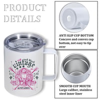 Image 11 of 12OZ Sublimation Thermos Cup Stainless Steel Coffee Mug With Lid Double Wall Vacuum Flask With Handl