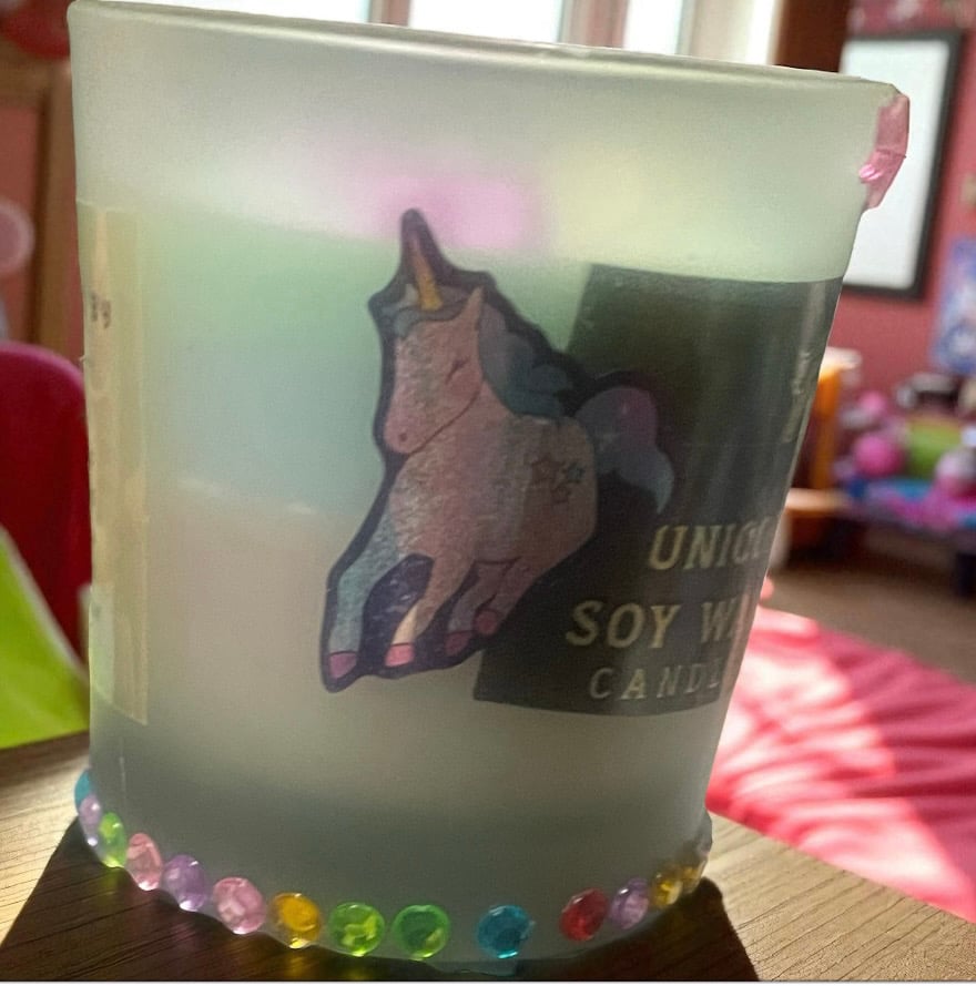 Image of Unicorn Farts medium jar candle