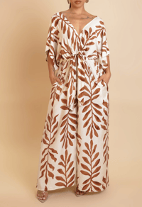 Image 1 of So What Brown Jumpsuit 