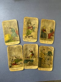 Image 4 of Jeu de cartes rare, Sibylle die Wahrsagende, 1820-30, par le cartier Johan Conrad Jegel. 30/32.