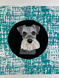 Schnauzer cushion cover