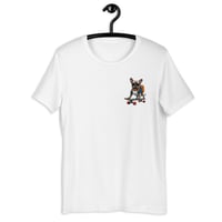 Image 1 of French Bulldog Skateboard T-Shirt