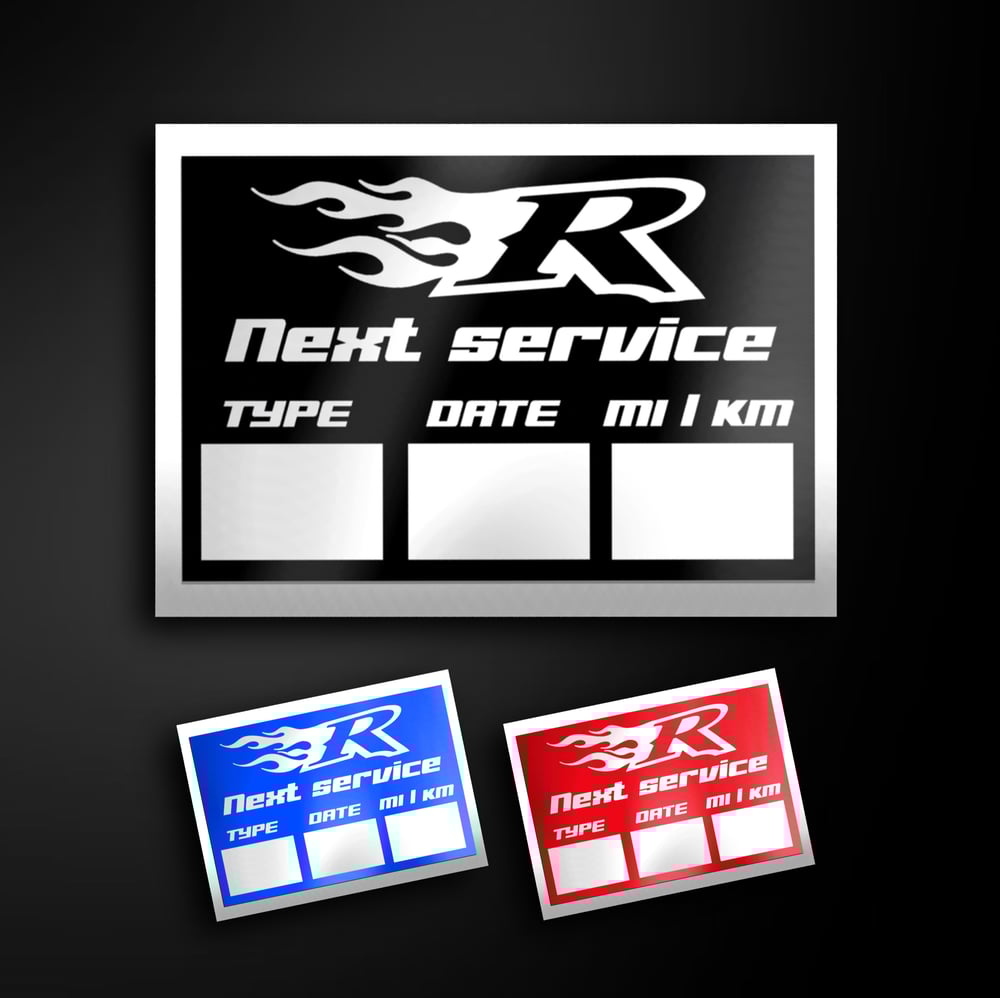 SERVICE STICKER + PEN