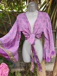 Image 1 of Stevie sari top - pink- reduced