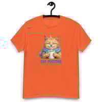 Image 12 of Cat-puccino Cozy Cat Coffee Graphic Unisex T-Shirt