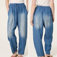 Image 3 of Julie - Washed Denim Trousers 