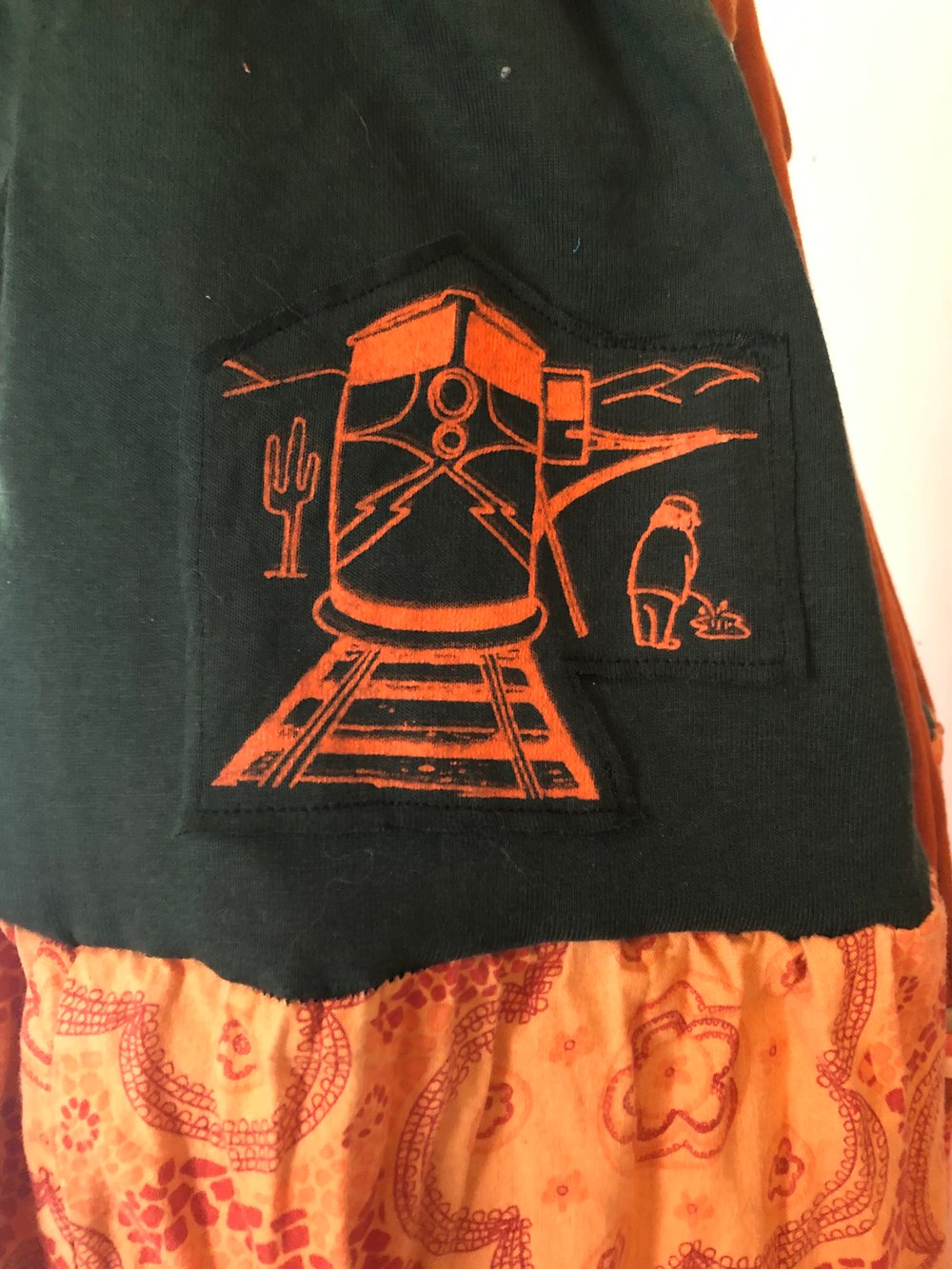 Upcycled “Grateful Dead/ Steal Your Face California” t-shirt halter maxi dress