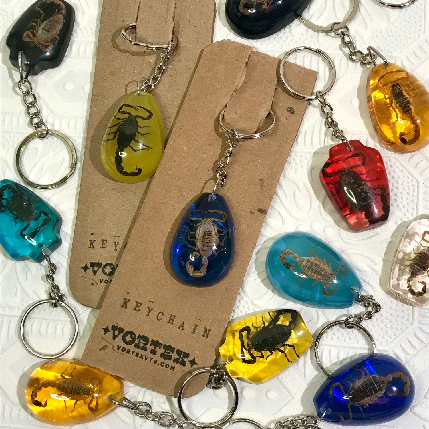 Scorpion Lucite Keychain | Vortex Vintage