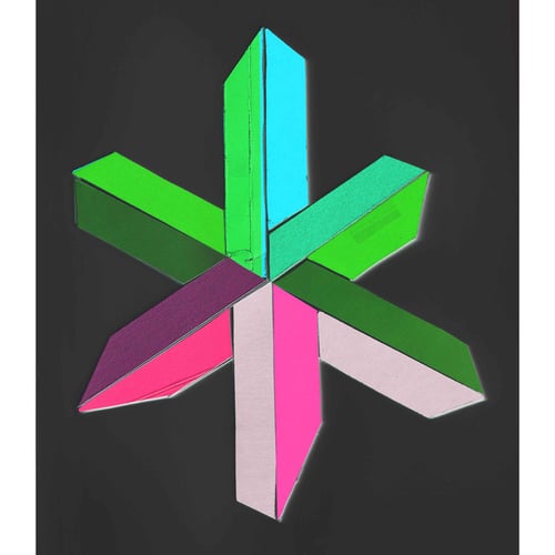 Image of Brutalist Star Set Of 3 Notecards (A)