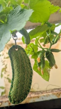 Image of Pickle Plushie Bag Charm