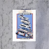 Image 1 of BMW Motorsport 20th Anniversary Original Poster by Dennis Simon