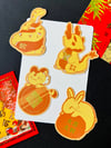 Zodiac Gold Holo Stickers