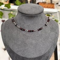Image 1 of Tourmaline & garnet crystal choker 