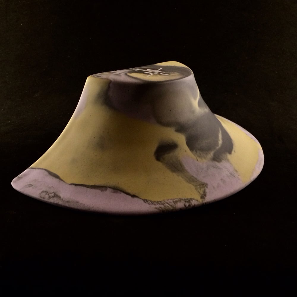 Image of Wired Ramps Half Volcano, (Dark Grey, Yellow and Light Purple)