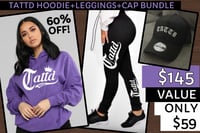 60% off!!! PURPLE HOODIE + LEGGINGS + CAP BUNDLE!!! $145 value!!!💜