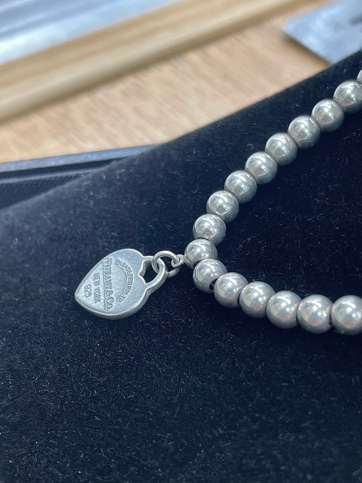 Tiffany & Co heart tag bead bracelet | Trnkets