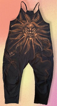 Image 1 of “SUNNY GIRL” CUSYOM BLEACH PAINTED BAGGY JUMPER MEDIUM