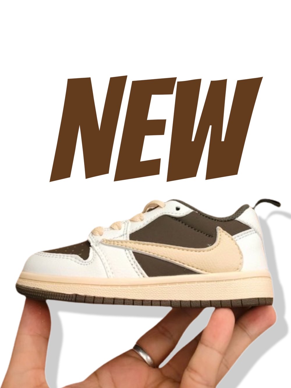 Image of TS Low NEW White|Brown 6C-5Y Pre-ORDER NOW!