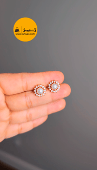 Image 3 of ADS2038-American Diamond Pearl Studs