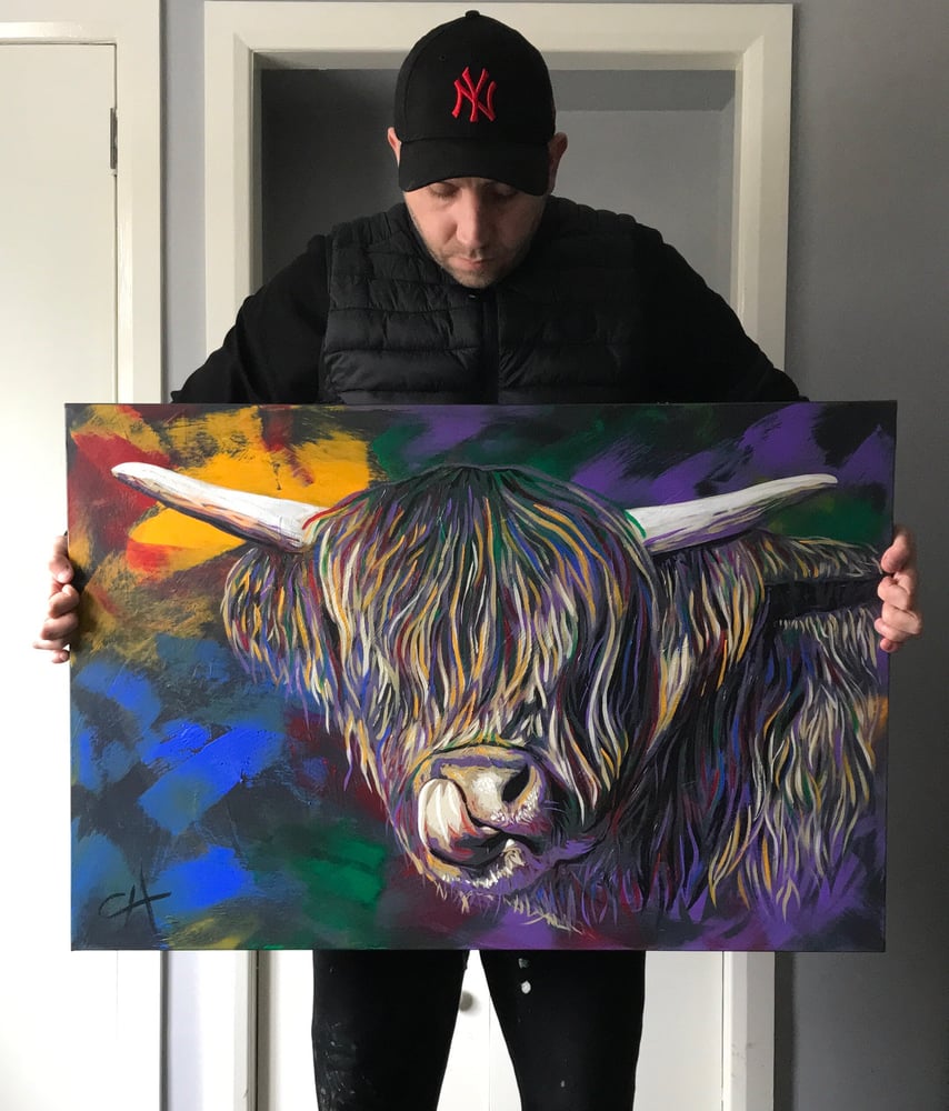 Image of ‘Highland Cow’ Original ▪️PRICE DROP