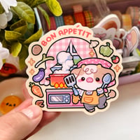Image 2 of Diecut Sticker - Cooking Moomoo