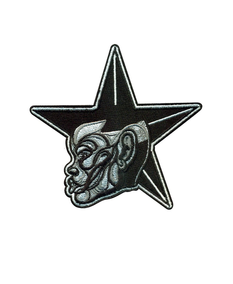 Image of Star Spike embroidery iron on patch
