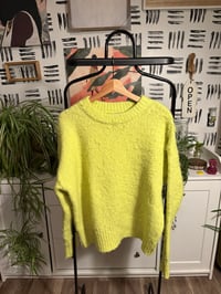Target neon fuzzy sweater 