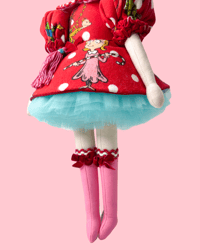 Image 4 of HOLIDAY MEDIUM ART DOLL SEUSS INSPIRED