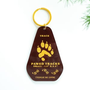 Marten Track Keychain