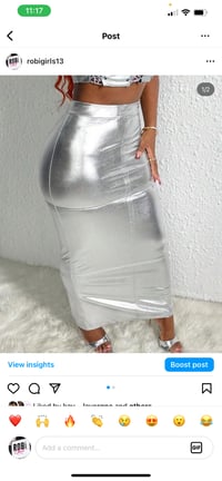 Image of Silver skirt
