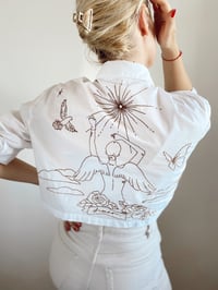 Image 4 of Cropped Button up Shirt - Freedom